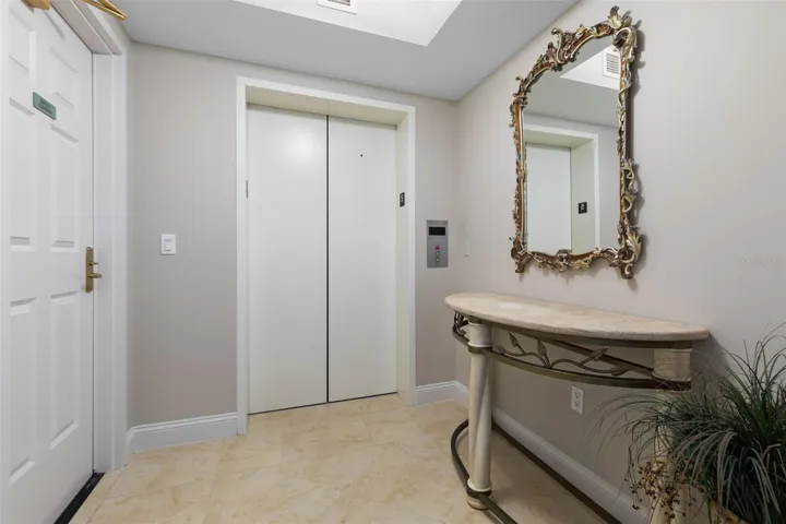 Private entry from elevator
