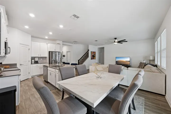 Kitchenette looking out on the Family Room