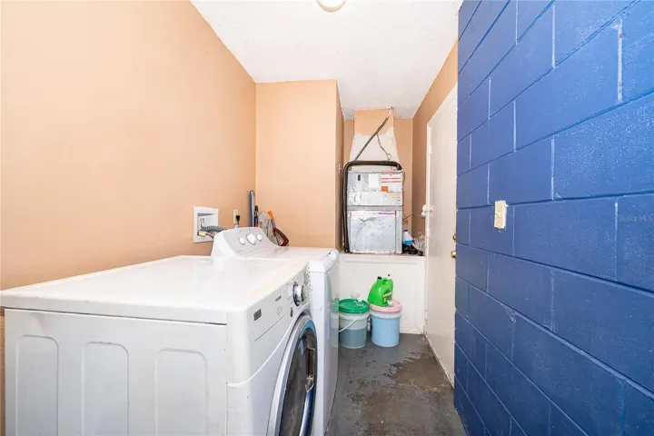 Laundry in Garage
