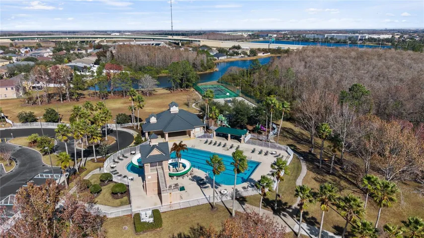 Community Pool with Waterslide