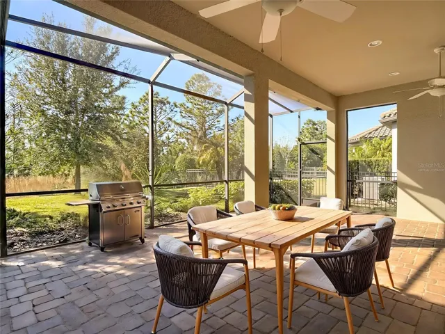 virtually staged lanai
