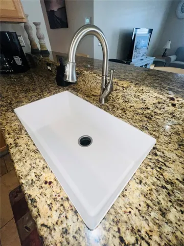 DEEP SINGLE SINK W/PULLOUT FAUCET