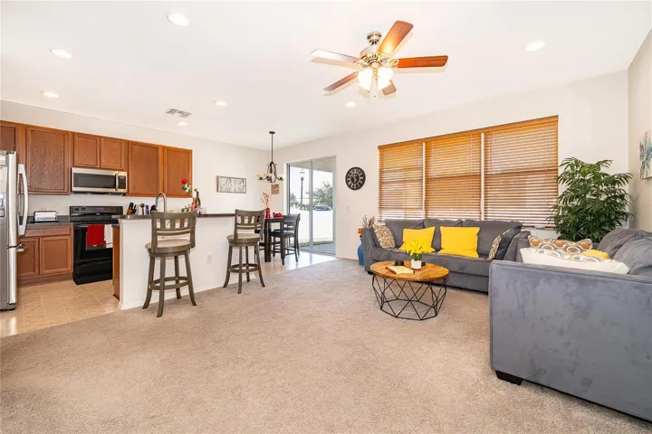 View From Family Room into the Kitchen