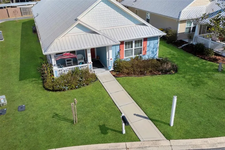 drone view of home