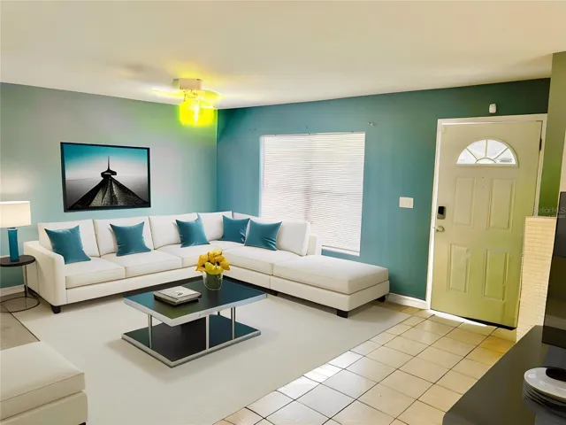 Virtually Staged Living Room