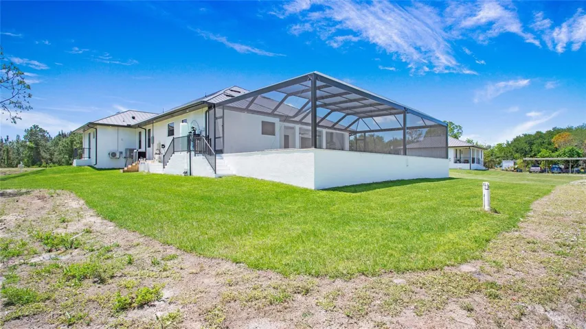 Back view of the house