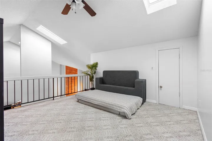 Second Story Loft with Closet for Storage in attic