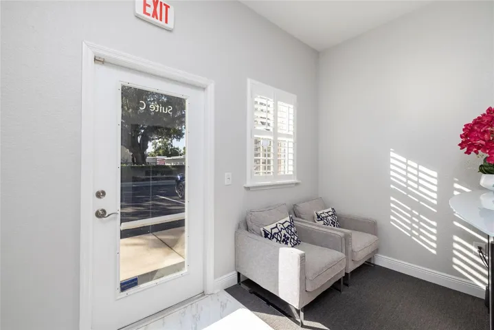 “virtually staged” Front reception area