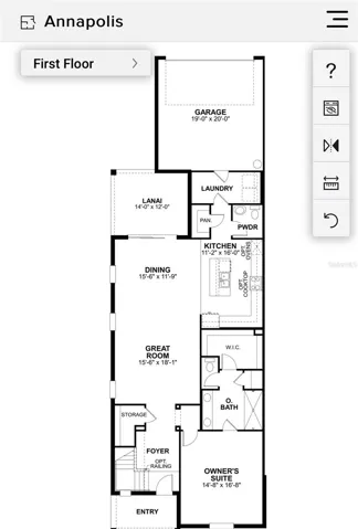 Annapolis Floorplan, corner unit