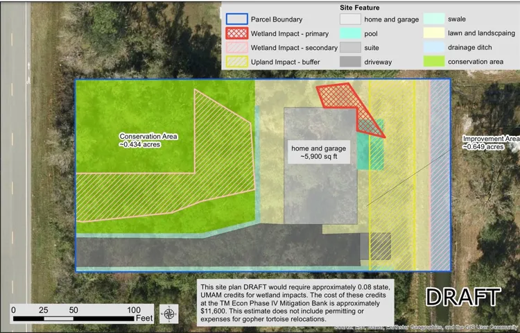 Potentially buildable upland 0.64-0.65