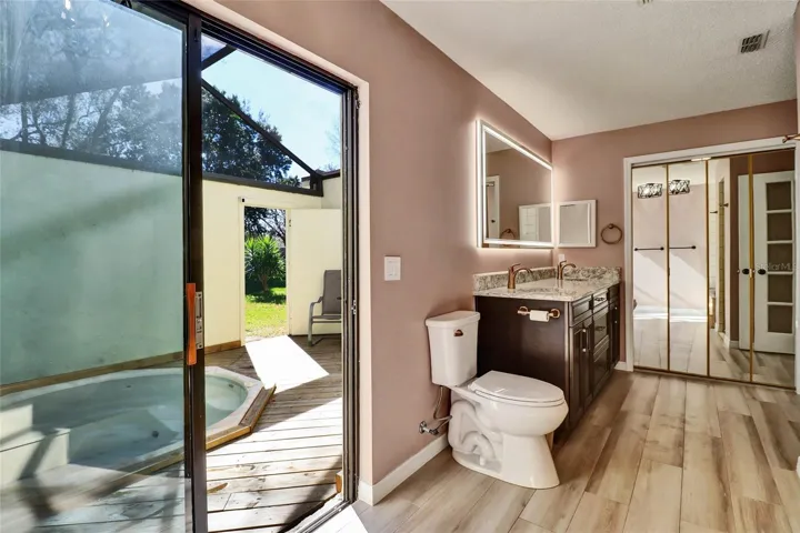 Private spa entrance