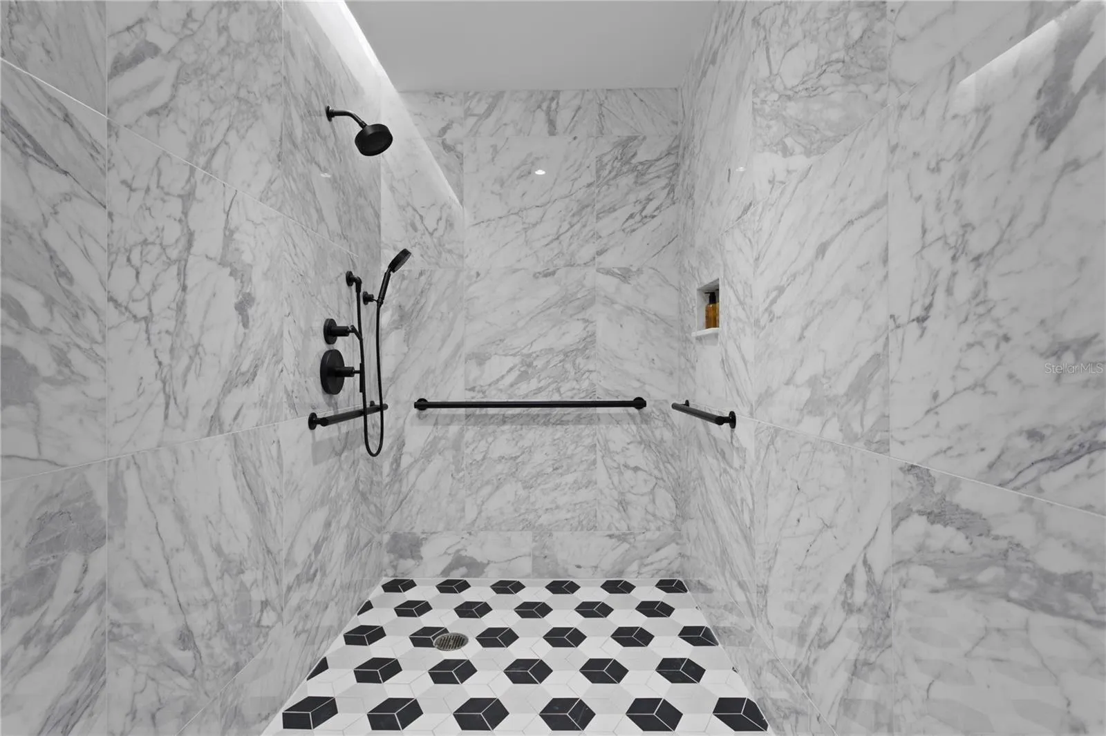 Dedicated locker room showers serving the fitness center