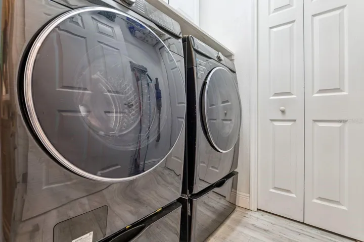 Laundry Room with W/D included has extra storage closet