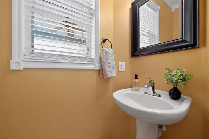 1/2 bath on 1st floor