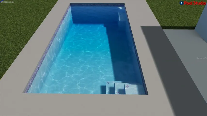 12x24 pool design shown for example only. Pool is not included in list price. Pool package is available separately—see estimate for details.