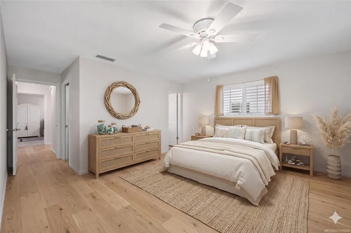 Virtually staged to represent flooring allowance offered by seller