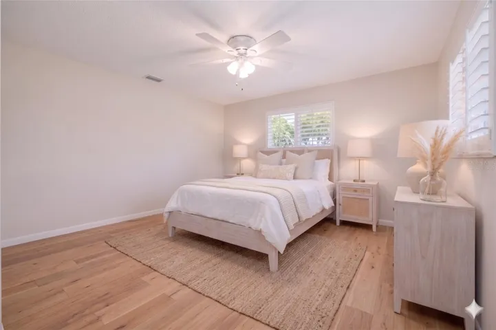 Virtually staged to represent flooring allowance offered by seller