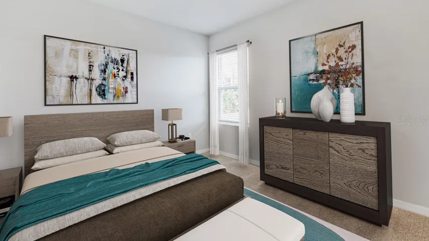 This image is virtually staged. Bedroom 2.