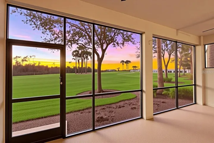 Virtually staged - furniture was virtually removed to showcase view