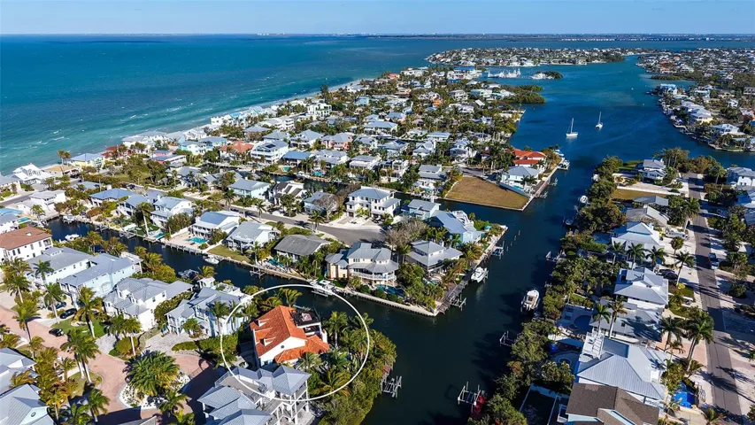 Private canal estate on Anna Maria Island