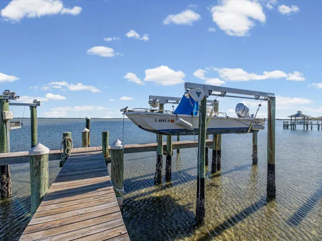 Boat slip included with a 6lb lift