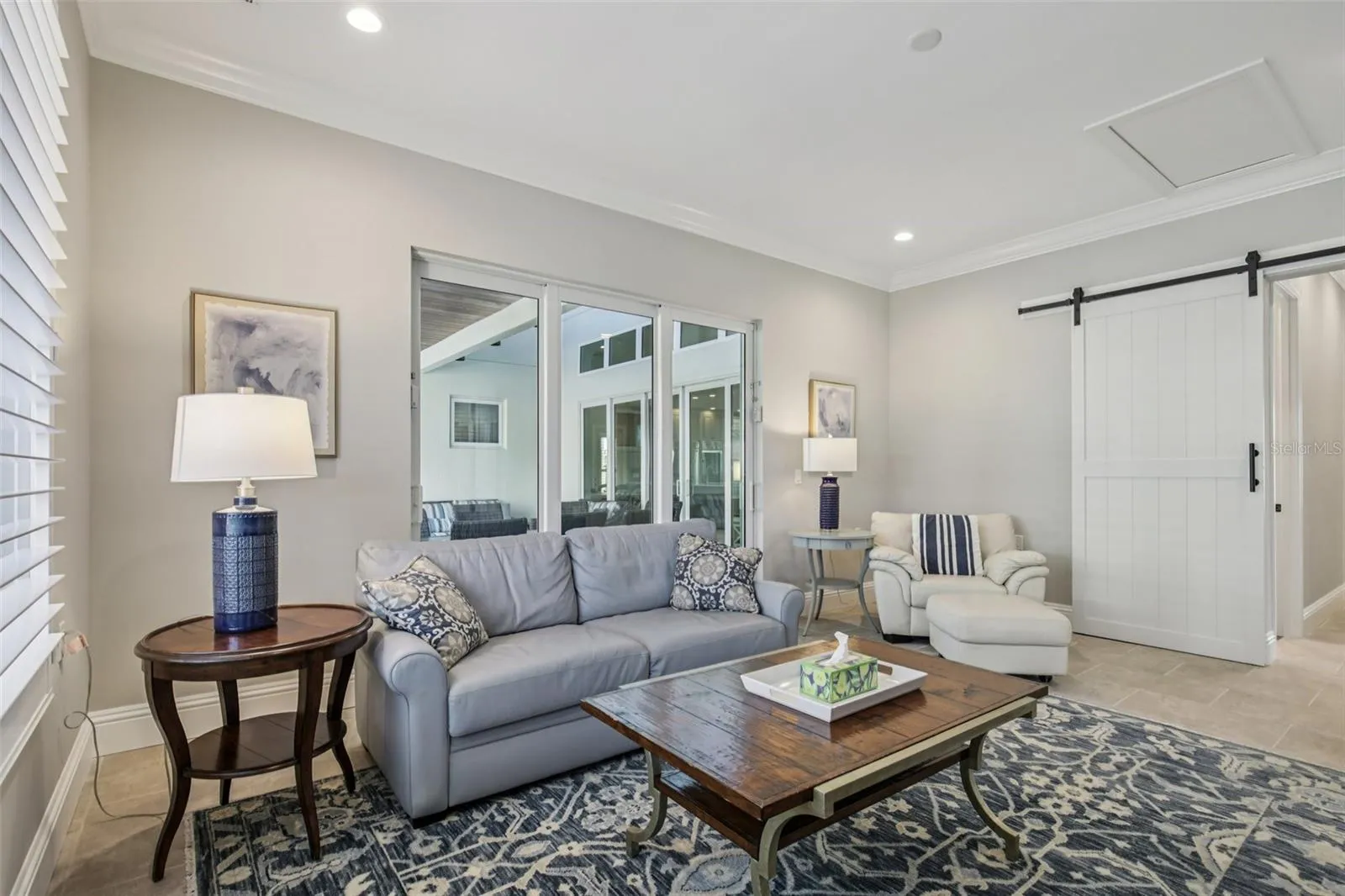 Sitting area in guest bedroom