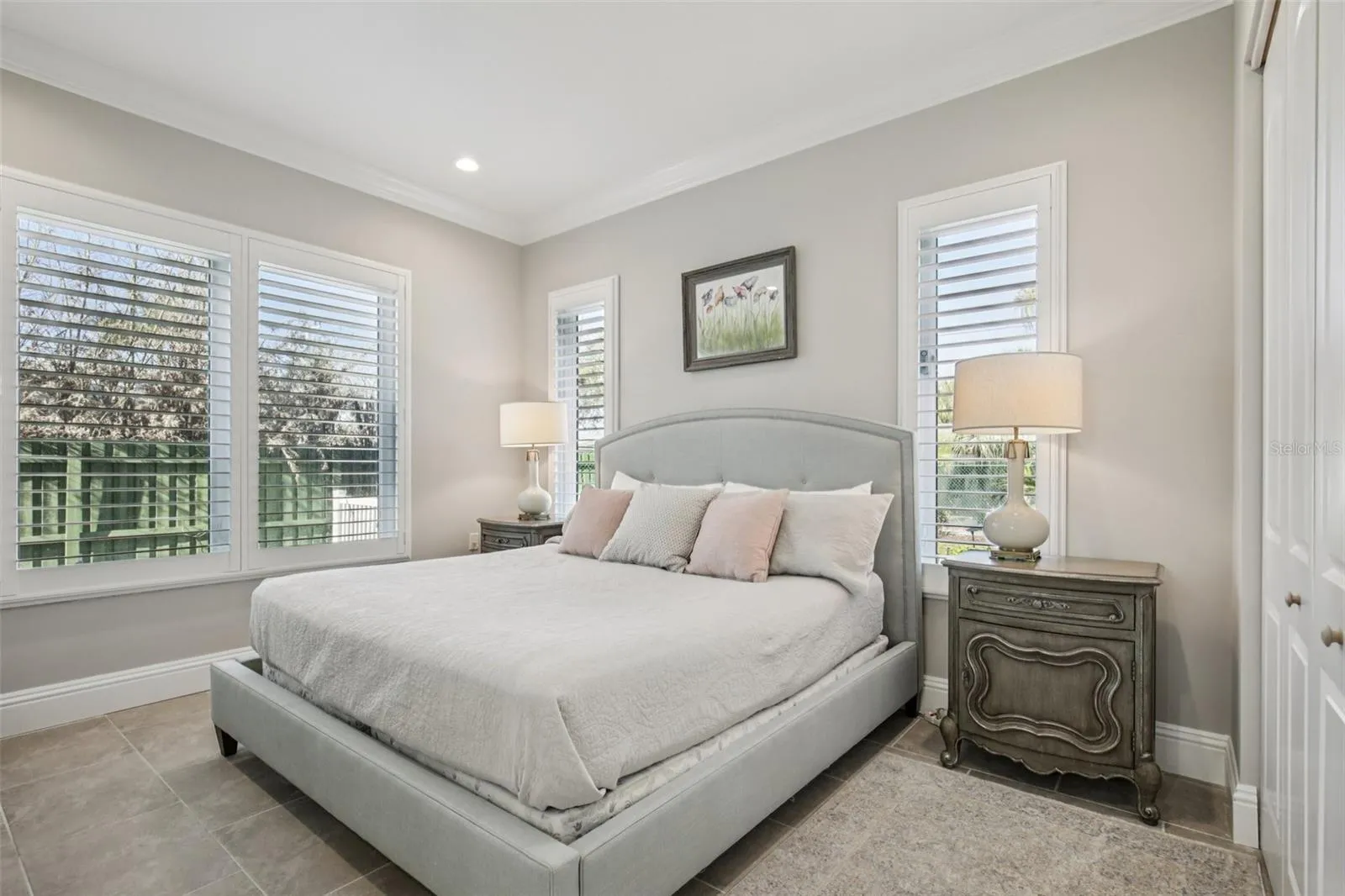 Guest bedroom with sitting area