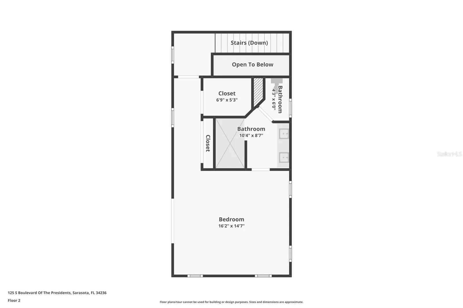 Floor plan upstairs