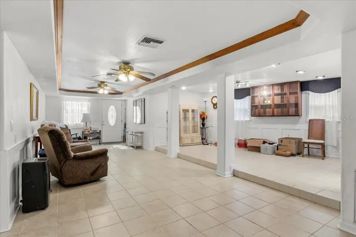 both downstairs living rooms