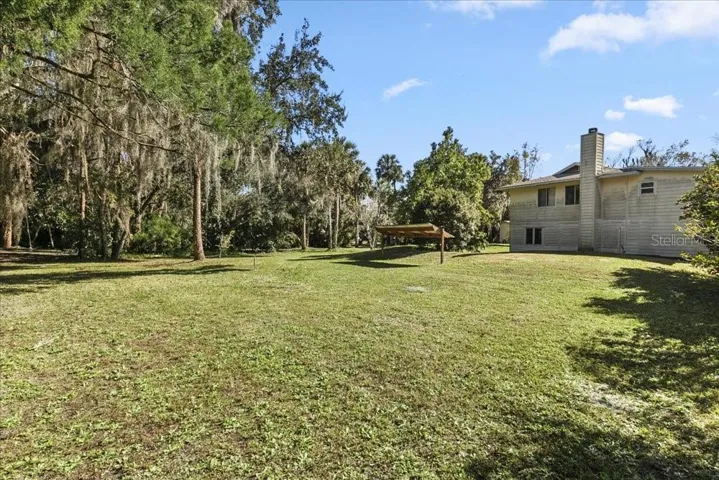 open land behind home