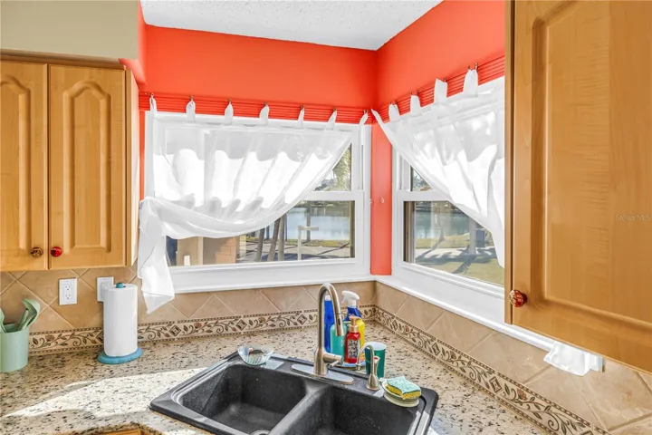 Views of the fountain from your kitchen window