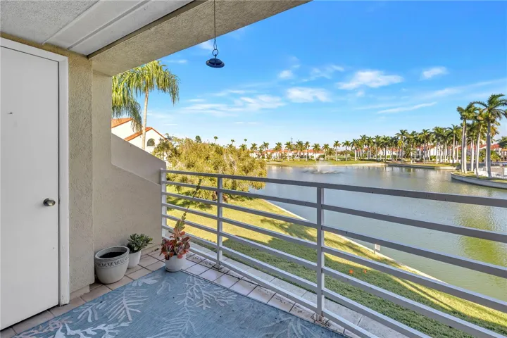 Spacious Balcony overlooking the 8th hole of the Isla Del Sol Championship Golf Course