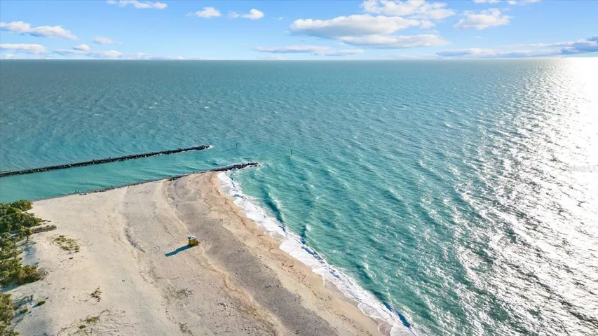 Nokomis Beach and the Jetty to the Gulf