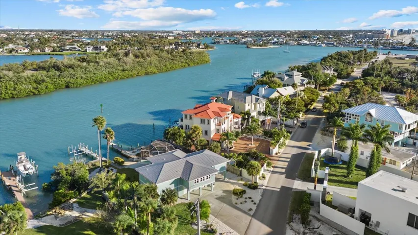 Aerial View with Intracoastal Waterway to the Gulf