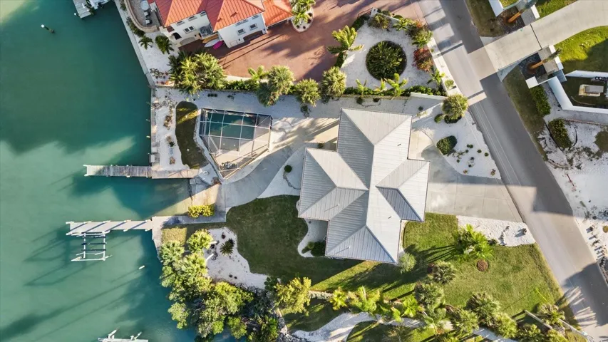 Aerial View with Private Boat Ramp