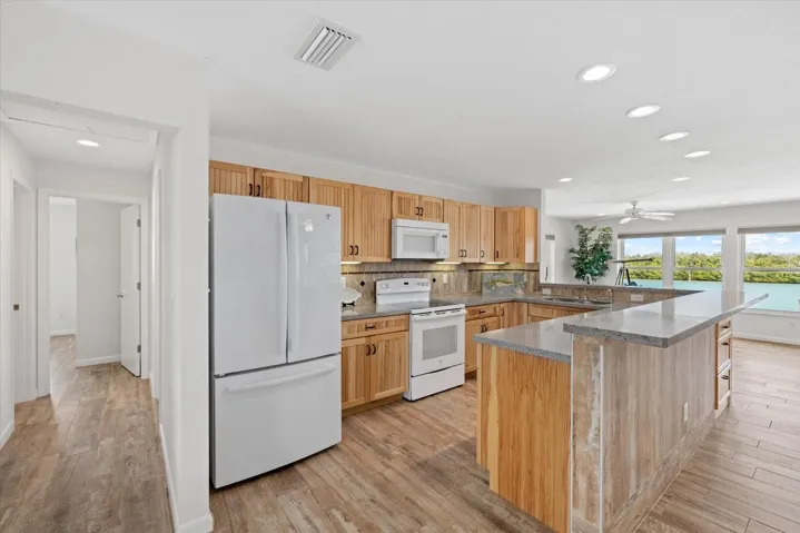 Kitchen with open floor plan