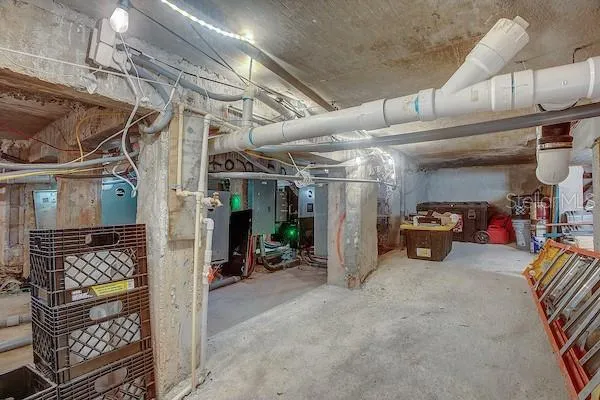 Building Back up Batteries, Generator, Cistern Area