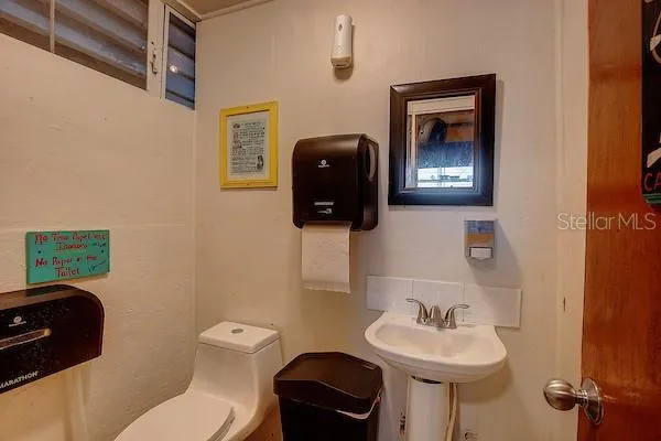 Restaurant Patron Bathroom