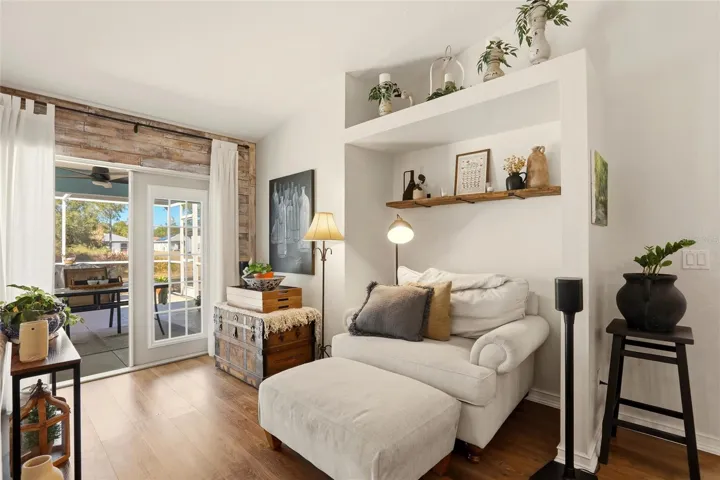 Living Room with French Doors to Lanai