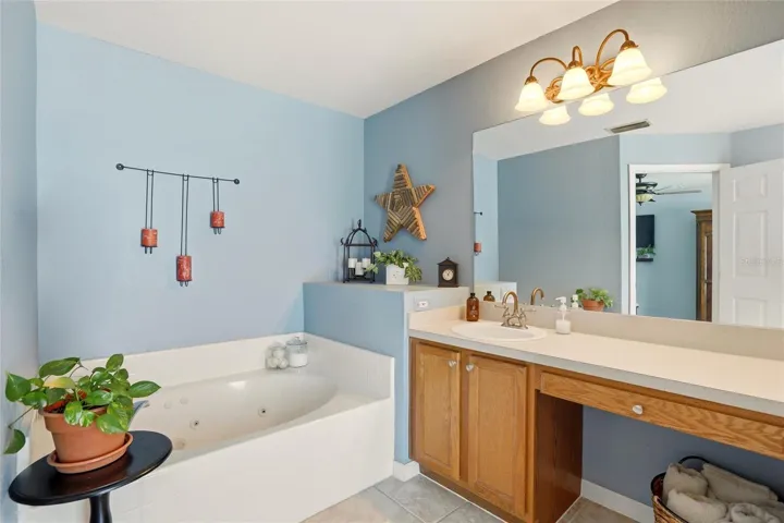 Master Bath with Jetted Tub