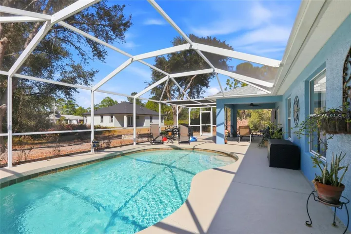 Pool with Covered and Open Lanai