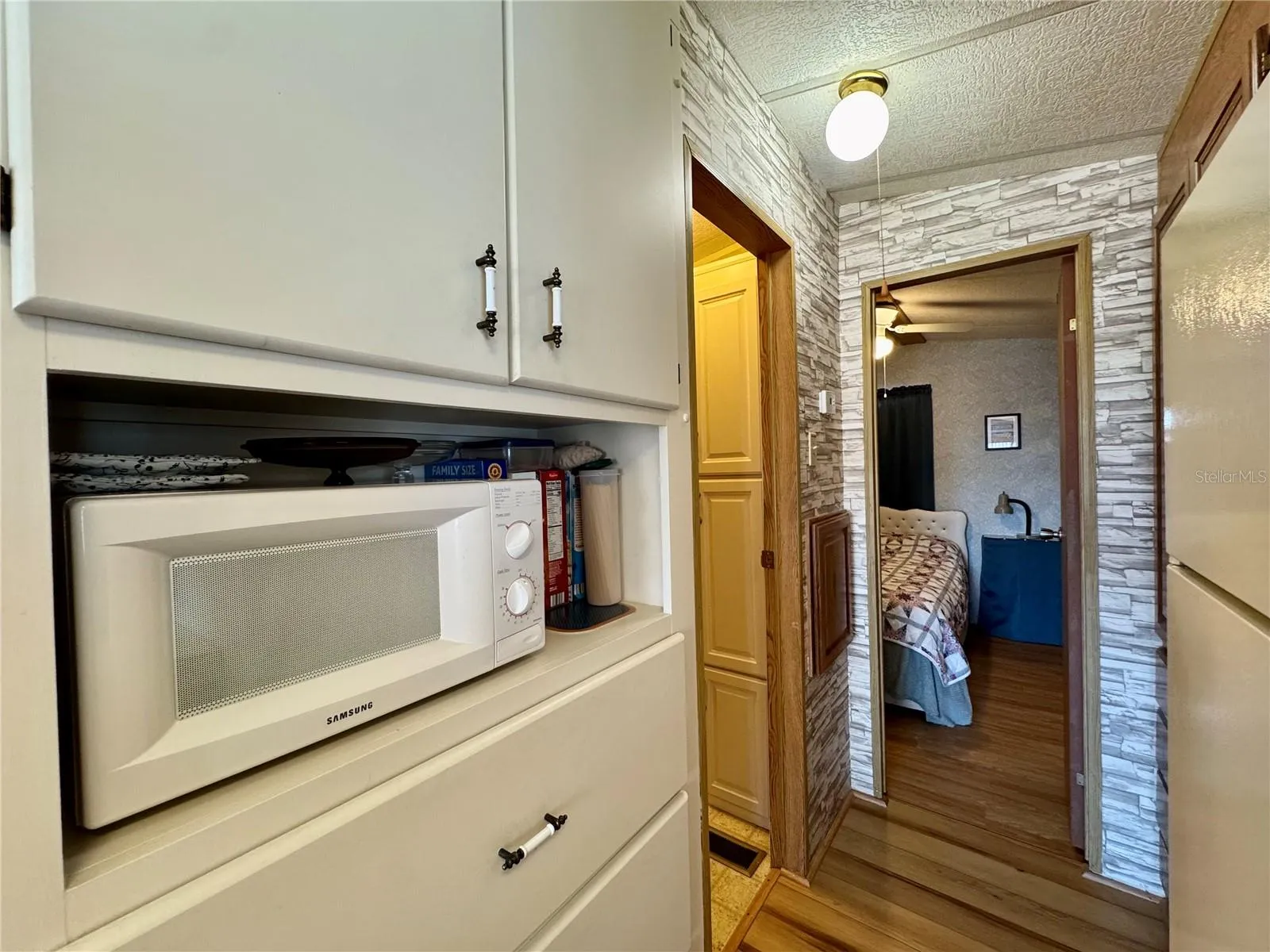 Pantry Hall w/microwave & refrigerator
