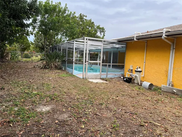 West side of house