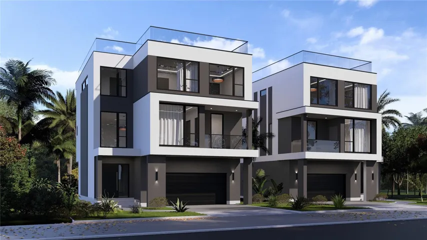 Front Rendering of Houses