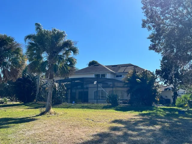 back of the house.