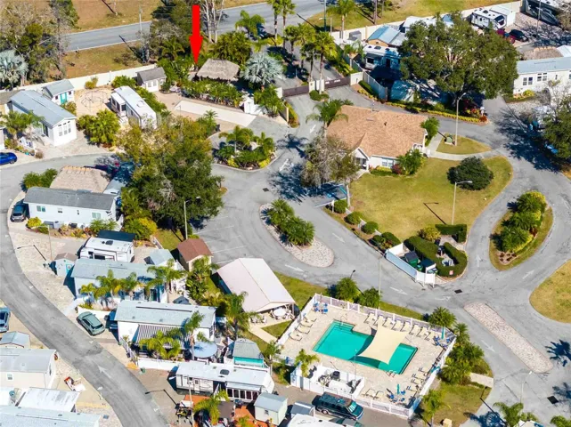 Red arrow shows lot 39 .  Just walk to the clubhouse, mail, laundry, showers and of course the pool area.