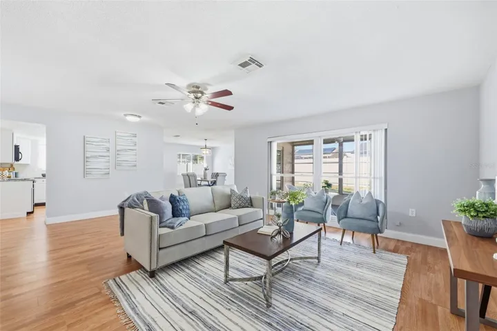 LIVING ROOM/ DINING ROOM/ KITCHEN COMBO