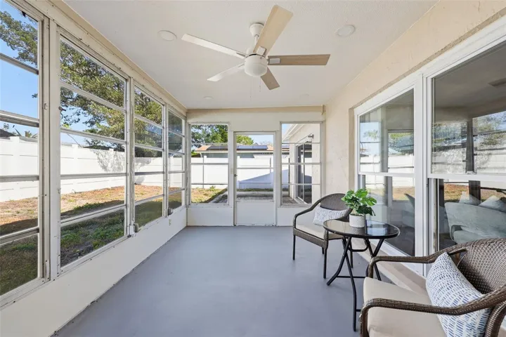 LARGE SCREENED-IN PORCH FACING PRIVATE BACK YARD