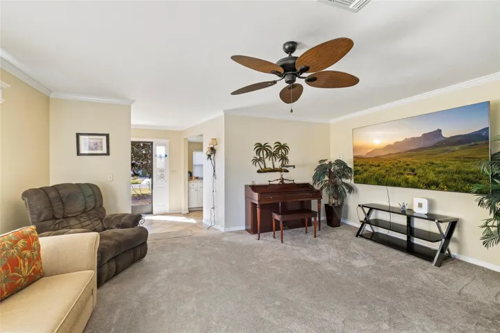 Living Room with 90in TV