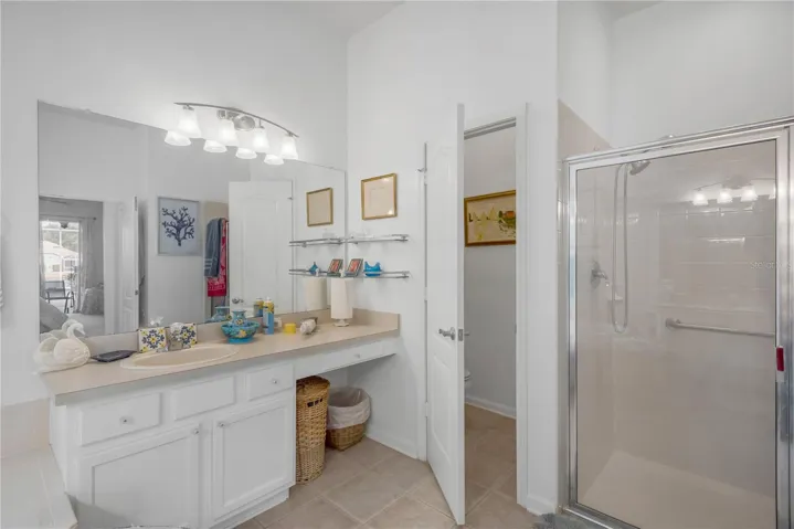 Water closet and stand alone shower
